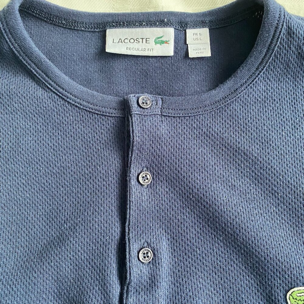 Lacoste shortsleeve pullover shirt - Men's (L)